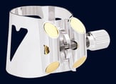 Vandoren Optimum Silver Plated Ligature and Plastic Cap Set B Flat Clarinet